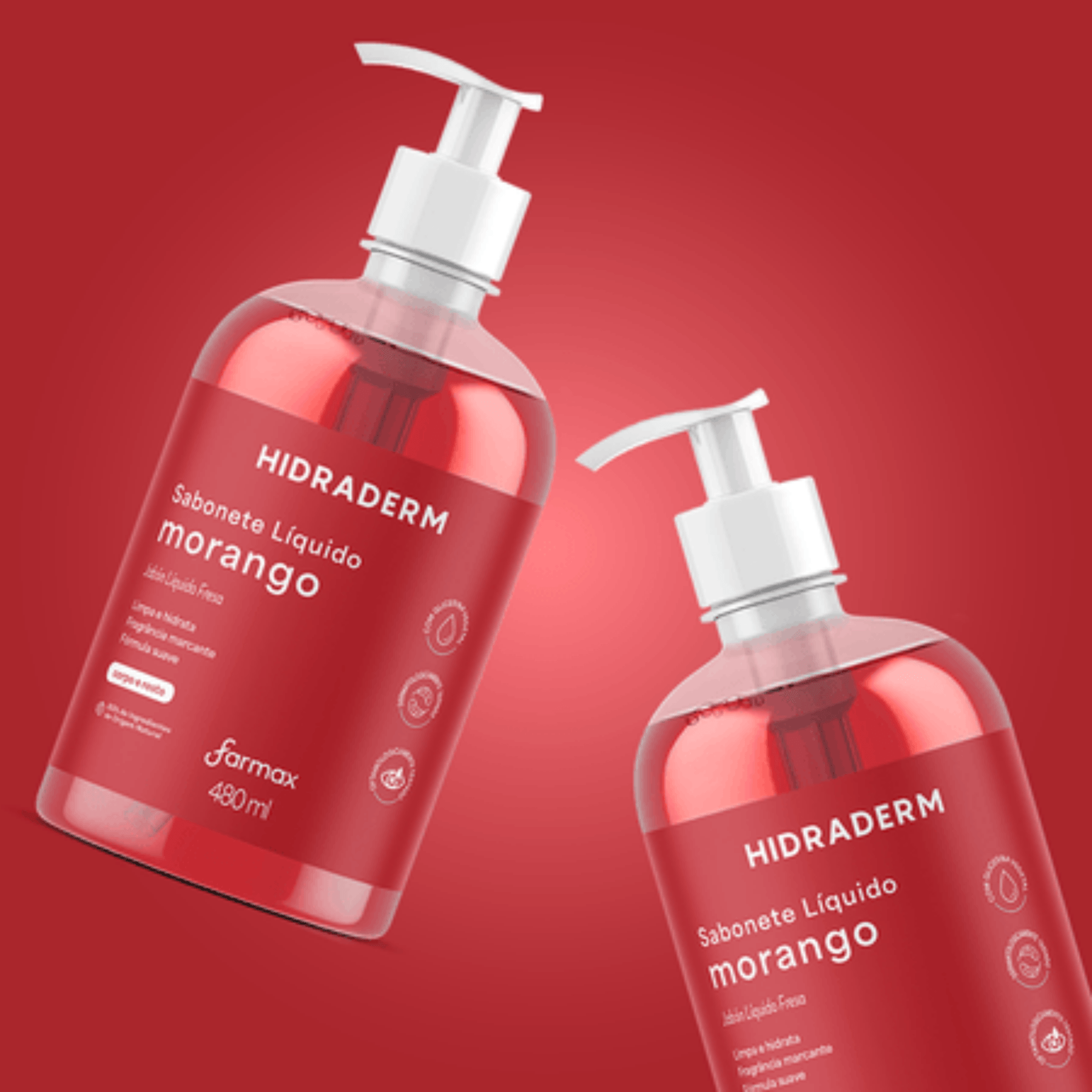 Sabonete Liquido Hidraderm Morango 480ml -2-